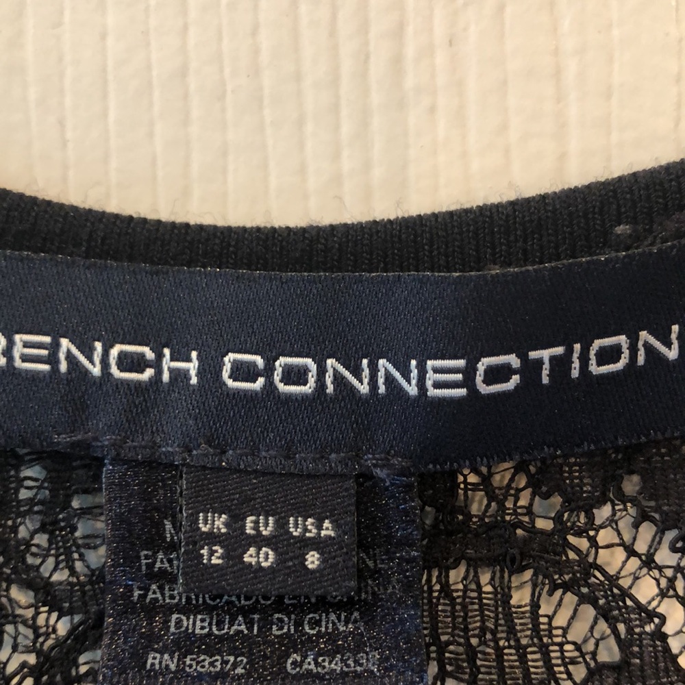 French Connection Short Sleeve Black Dress - Picture 5 of 10
